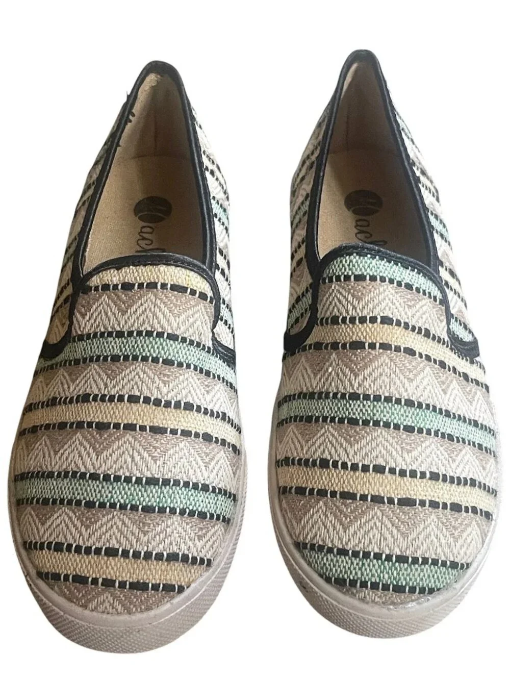 Machi’s Footwear Tweed Slip-On Loafers Size 6 Casual Flats - Picture 3 of 7